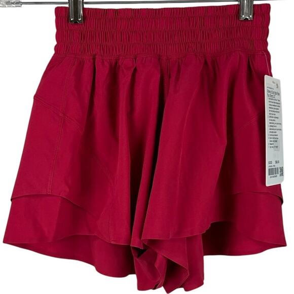 Lululemon Shake It Out High-Rise Running Short 2.5" Pink Dragonfruit Sz XXXS NWT - Picture 4 of 12